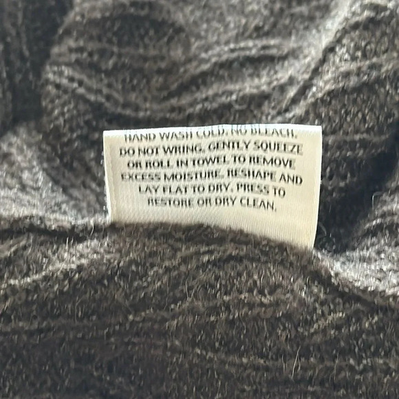 Eileen Fisher XL brown knit cardigan open front beautiful weave great condition - Picture 8 of 8